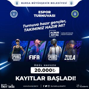 Bursa’nın Espor tutkunları turnuvada buluşuyor