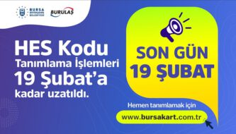 Ulaşım kartlarında HES kodu eşleştirme süresi