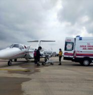 3 günlük bebek ambulans uçakla tedavi için Bursa’ya getirildi