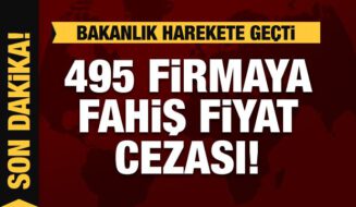 Bakanlık açıkladı: 495 firmaya fahiş fiyat cezası