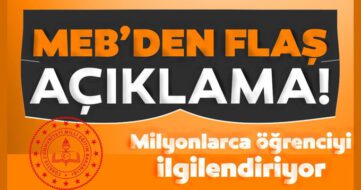 MEB: Öğrenciler için nakil ve geçiş işlemleri açıldı