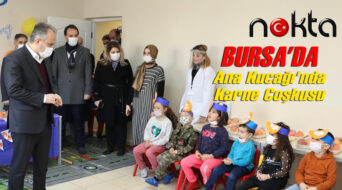 Bursa’da ana kucağı’nda karne coşkusu