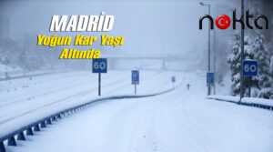 Madrid’de yüzlerce yolcu kar fırtınası nedeniyle havalimanında mahsur kaldı