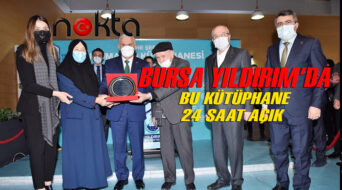 Bursa Yıldırım’da bu kütüphane 24 saat açık