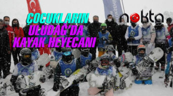 Çocukların Uludağ’da kayak ve snowboard heyecanı